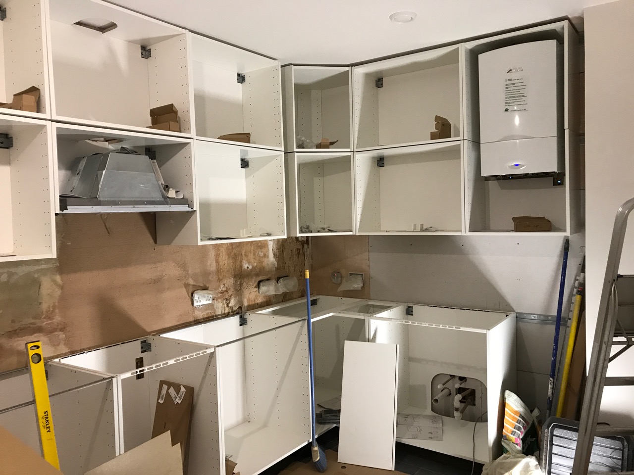 All units fitted in a kitchen, without doors